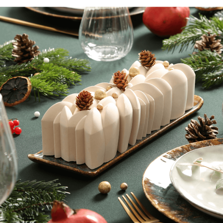 Bûche de Noël chocolat pistache🍫💚