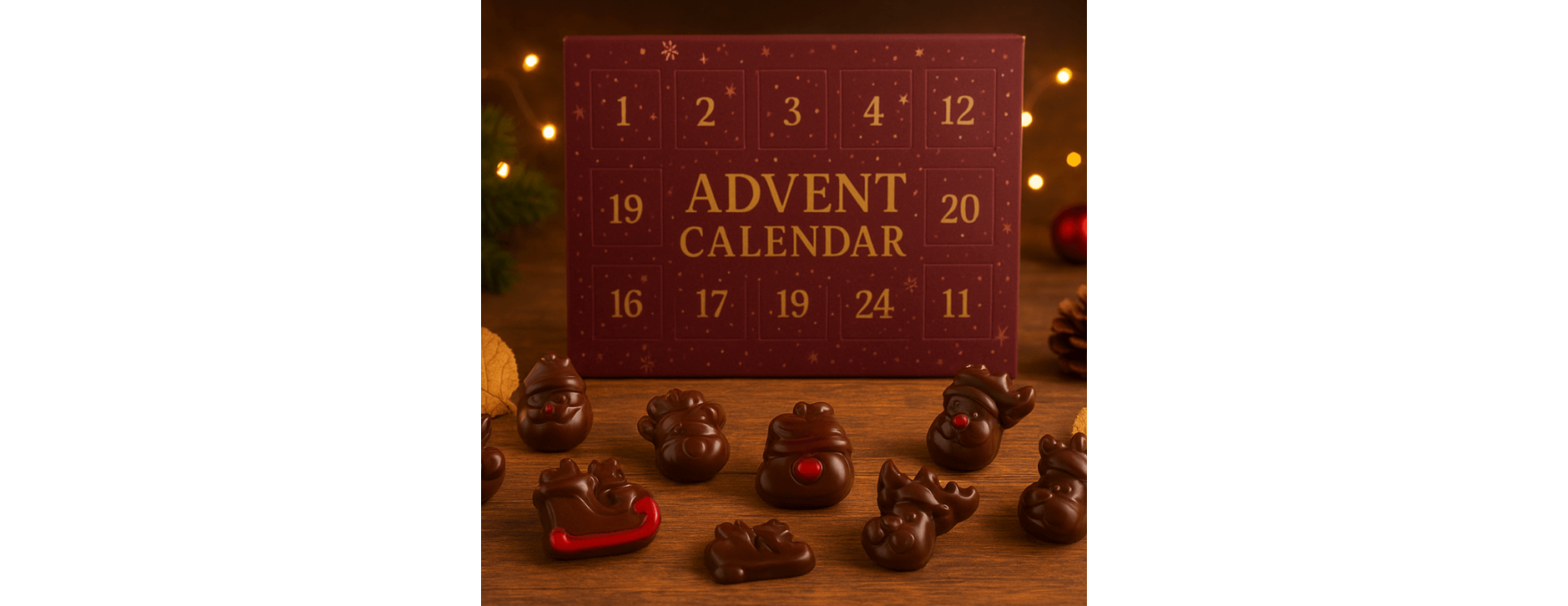 Calendrier de l'Avent maison au chocolat