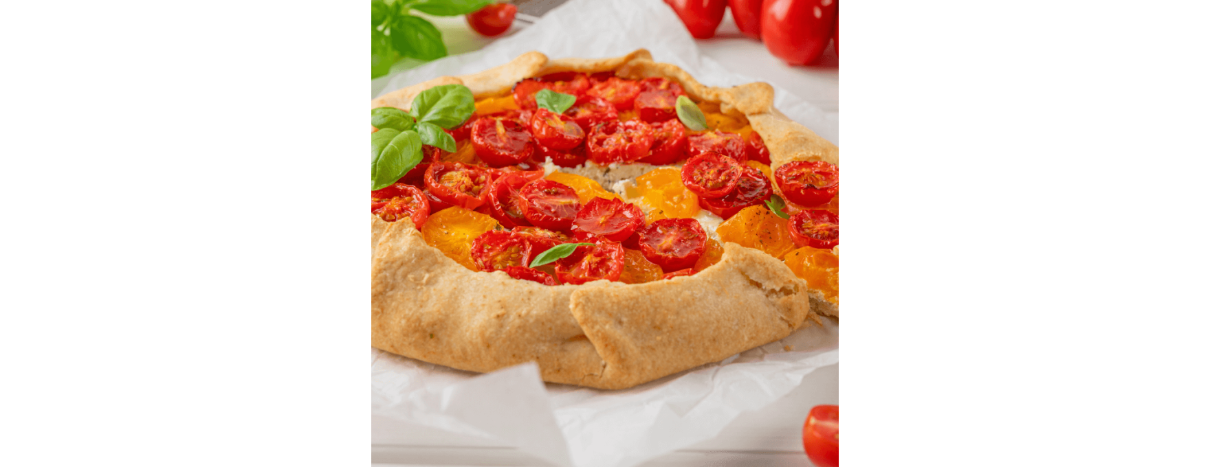 Tarte à la tomate ensoleillée