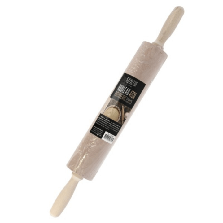Rouleau à pâtisserie hêtre 47 cm à poignées – PATISDÉCOR