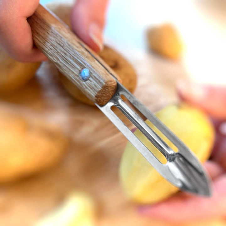 Set couteau & éplucheur bois Alice Délice + mini râpe offerte | Cuisine élégante