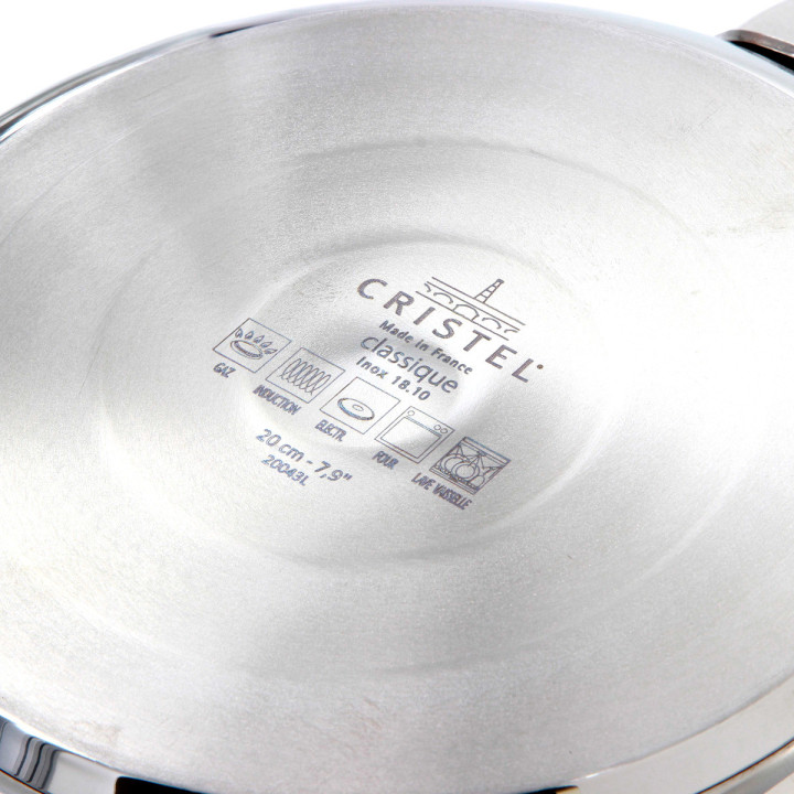 Poêle inox amovible Mutine 20cm + produit d'entretien offert