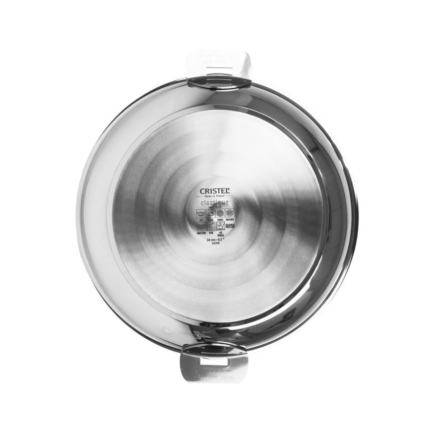 Poêle inox amovible Mutine 24cm + produit d'entretien offert