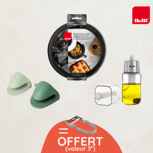 Moule silicone rond pour Airfryer + éplucheur offert