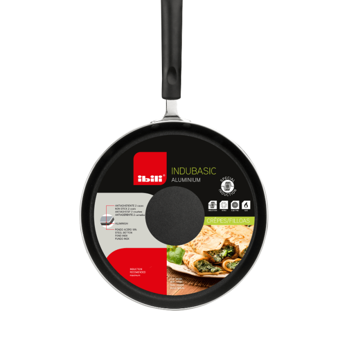 Crêpière revêtue 28cm et moule pancakes + accesoires offerts