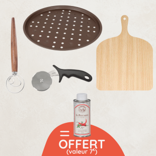 Ustensiles pour pizza maison + Huile piquante offerte