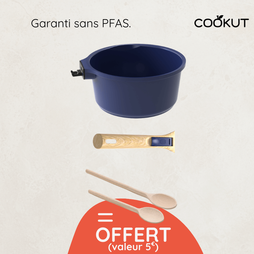 Casserole amovible 20 cm Cookut Myrtille + accessoires offerts