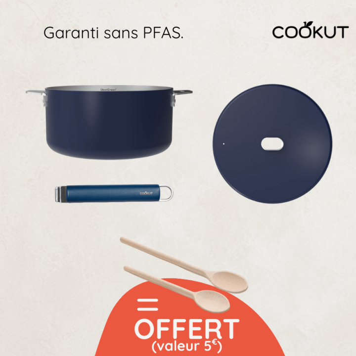 Casserole inox Merveilleuse 20 cm Myrtille + cuillères offertes