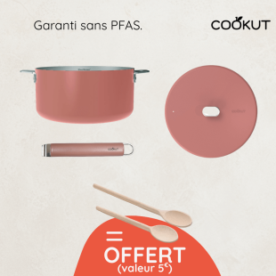Casserole inox Merveilleuse 20 cm Guimauve + cuillères offertes