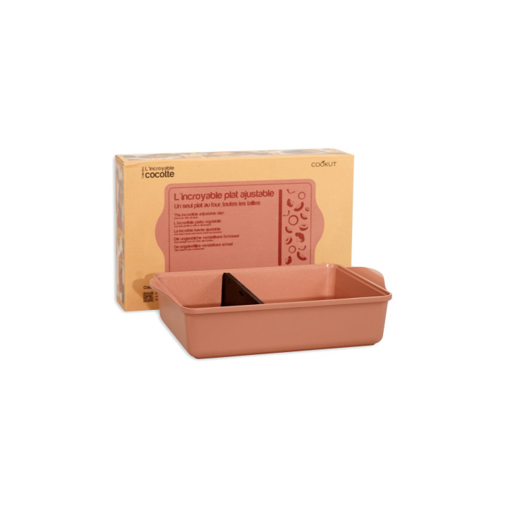 Plat à four 42 cm Cookut Guimauve + séparateur + spatule offerte