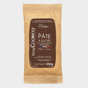 Pâte à sucre marron 250 g – ScrapCooking | Décoration gâteau | Alice Délice