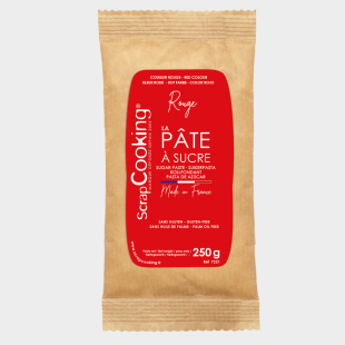 Pâte à sucre rouge 250 g – ScrapCooking | Décoration gâteau | Alice Délice