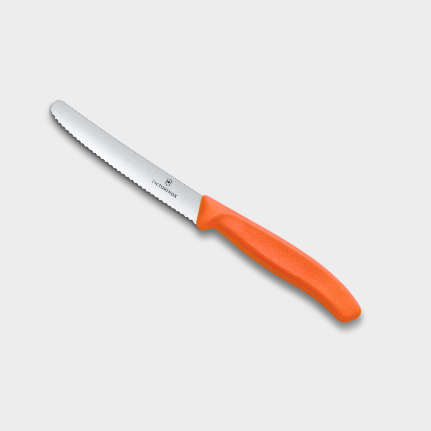 Couteau à tomates Swiss classique 11 cm orange - Victorinox