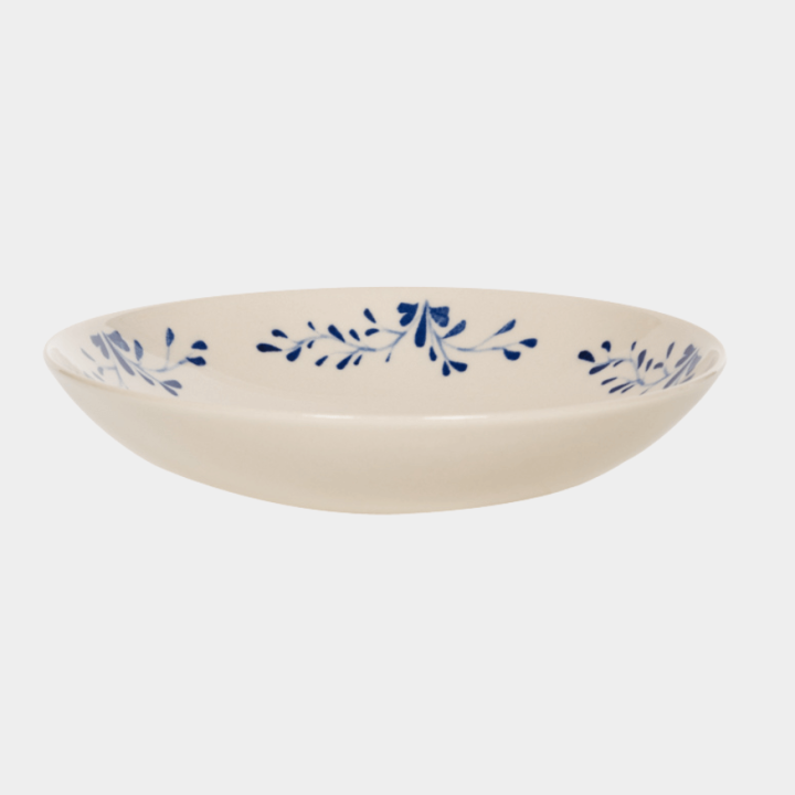 Assiette calotte Appoline bleue 22 cm – Vaisselle grès élégante et pratique