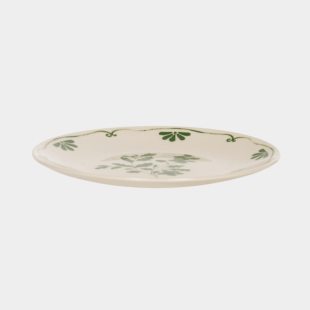 Assiette à dessert Appoline verte 21 cm – Vaisselle en grès élégante