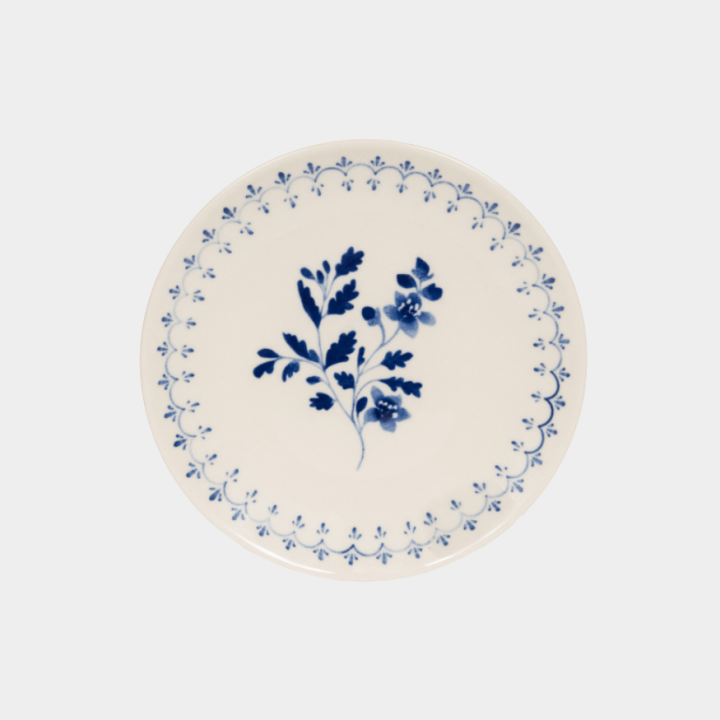Assiette à dessert Appoline bleue 21 cm – Vaisselle en grès élégante