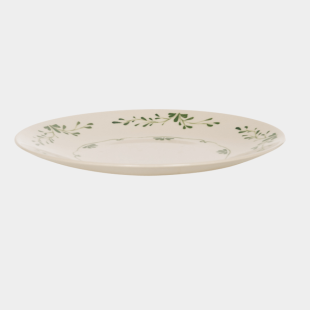 Assiette plate Appoline verte 27 cm – Vaisselle en grès élégante et résistante