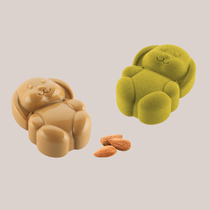 Moule en silicone Lapins x8 avec emporte-pièce – Silikomart | Pâtisserie créative