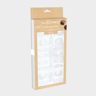 Moule à chocolat en plastique rigide 20 empreintes Fritures 