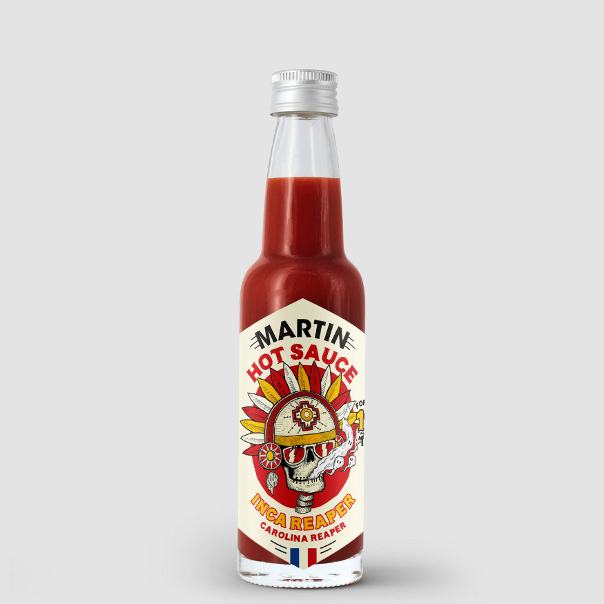 Sauce Inca Reaper 11/12 ultra forte 100 ml – Sauce piment Carolina Reaper | Maison Martin