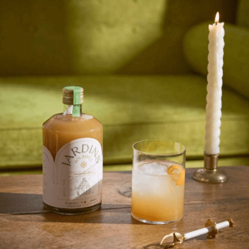 Apéritif sans alcool BIO Gingembre & Abricot 70 cl – Boisson apéritive | Jardins