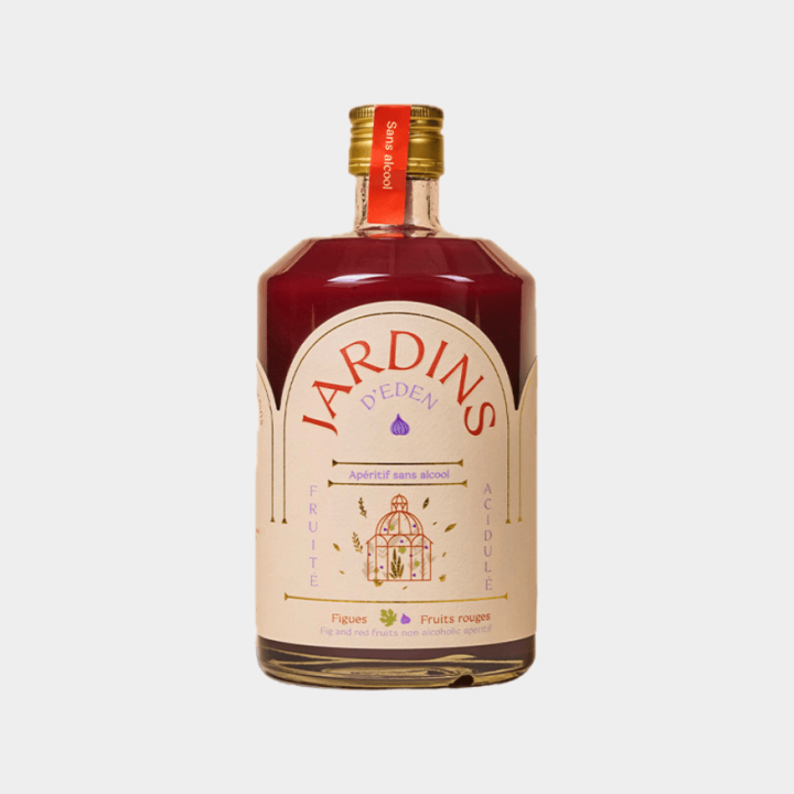 Apéritif sans alcool BIO Figuier & Fruits Rouges 70 cl – Boisson apéritive | Jardins