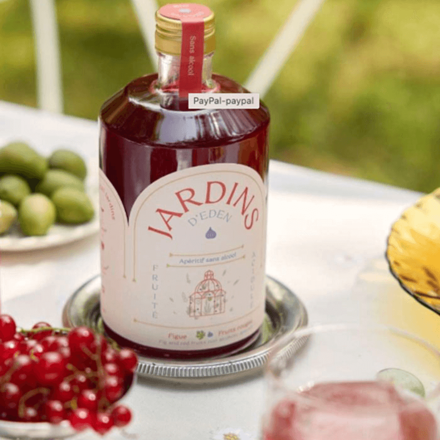 Apéritif sans alcool BIO Figuier & Fruits Rouges 70 cl – Boisson apéritive | Jardins
