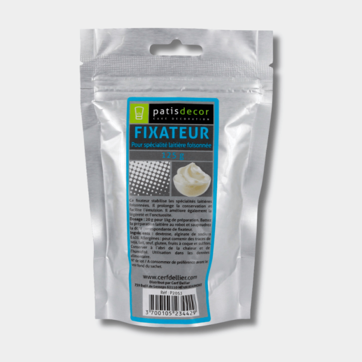 Fixateur pour crème chantilly 125 g – Stabilisant pâtisserie | Patisdécor