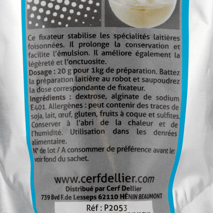 Fixateur pour crème chantilly 125 g – Stabilisant pâtisserie | Patisdécor