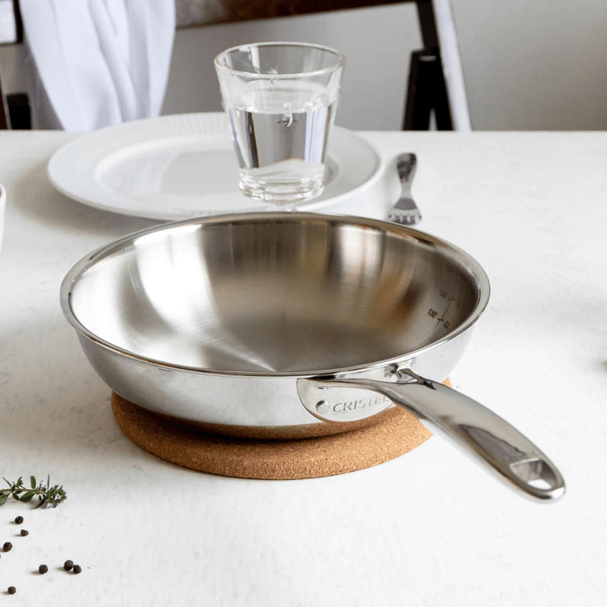 La poêle sautoir inox 5-Ply 28 cm Castel Pro - Cristel