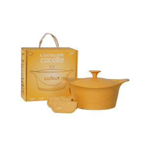 Coffret l'Incroyable Cocotte sans PFAS 24 cm Mangue - Cookut