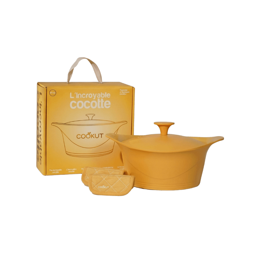 Coffret l'Incroyable Cocotte sans PFAS 24 cm Mangue - Cookut