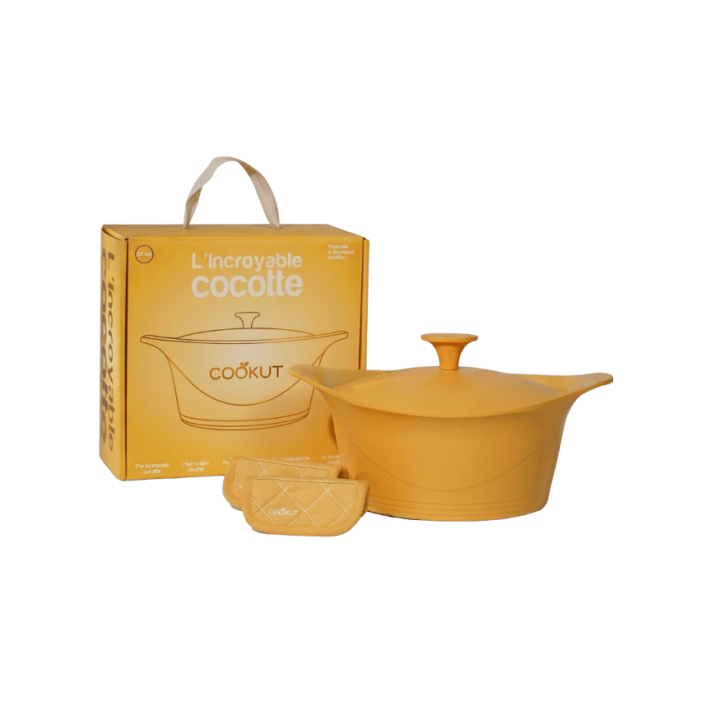 Coffret l'Incroyable Cocotte sans PFAS 24 cm Mangue - Cookut