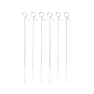 Set de 6 brochettes inox 40 cm - Ibili