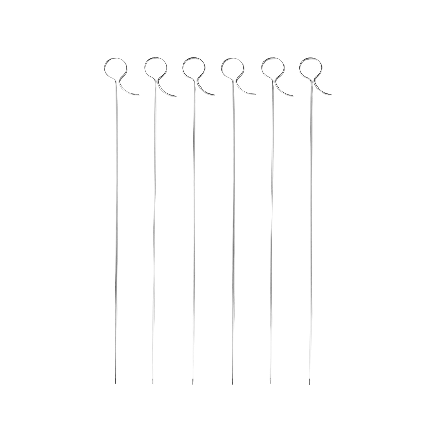 Set de 6 brochettes inox 40 cm - Ibili