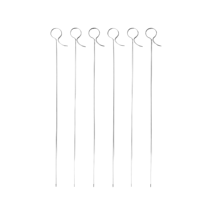 Set de 6 brochettes inox 40 cm - Ibili