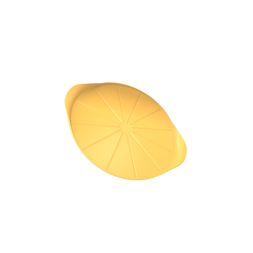 Plat à pizza sans PFAS mangue - Cookut