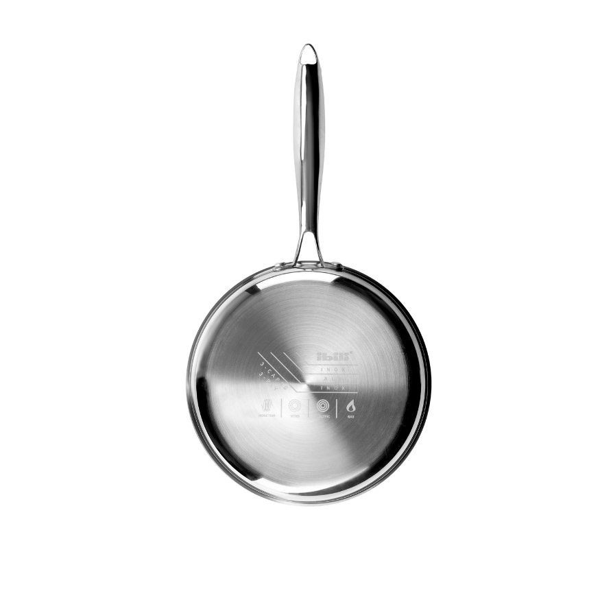 Poêle inox triply natural 24 cm - Ibili