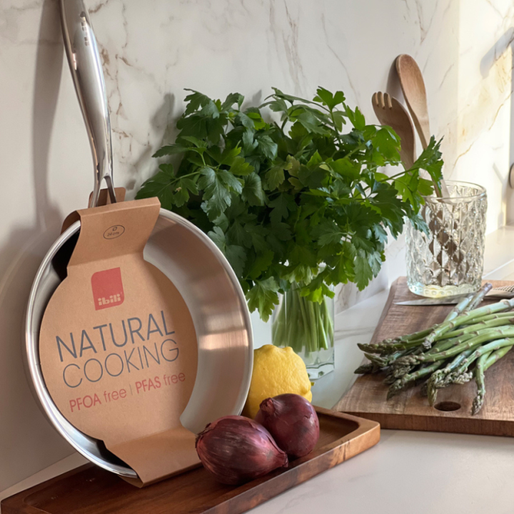 Poêle inox triply natural 24 cm - Ibili