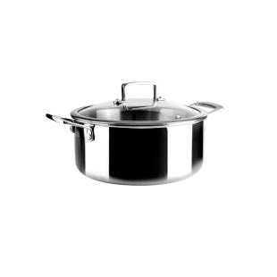 Faitout inox Triply natural 20 cm - Ibili
