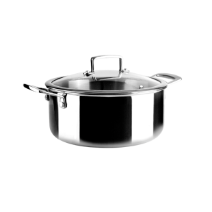 Faitout inox Triply natural 24 cm - Ibili