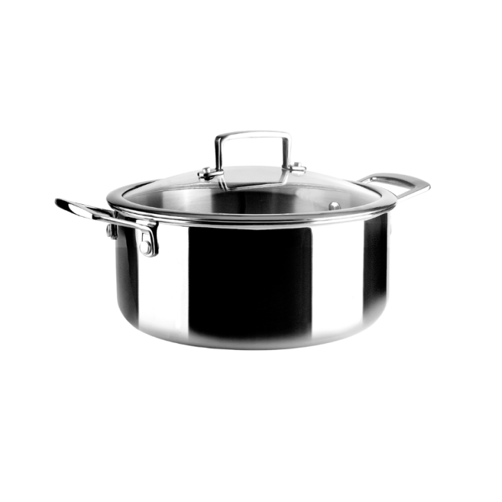 Faitout inox Triply natural 24 cm - Ibili