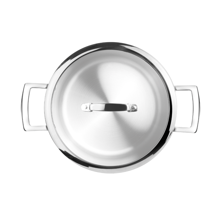 Faitout inox Triply natural 24 cm - Ibili