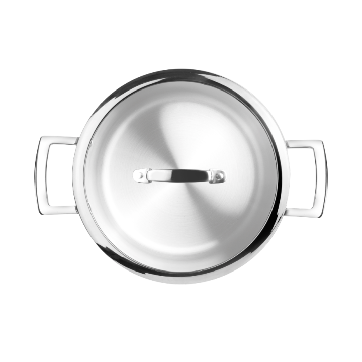 Faitout inox Triply natural 24 cm - Ibili