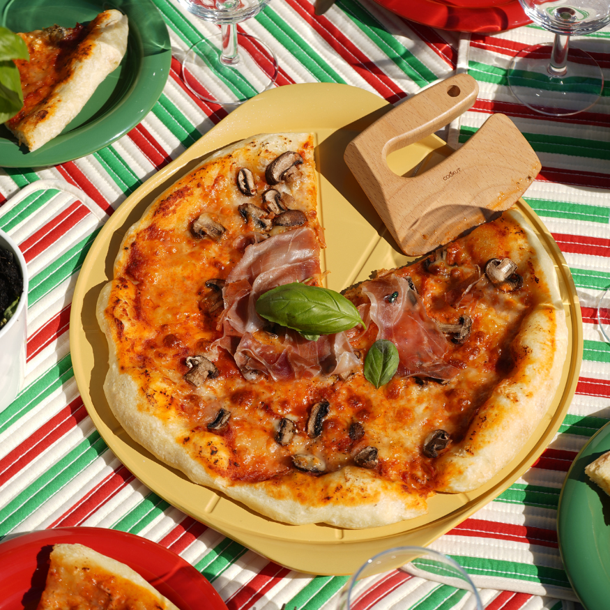 Plat à pizza sans PFAS mangue - Cookut