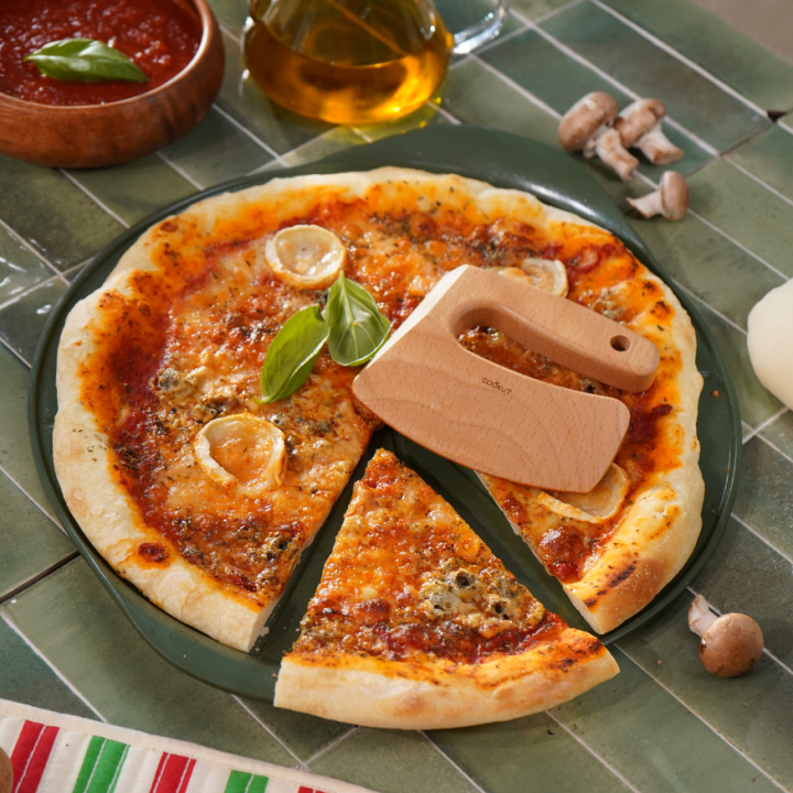 Plat à pizza sans PFAS graphique - Cookut