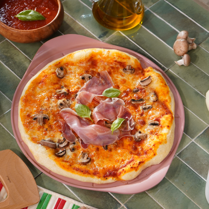 Plat à pizza sans PFAS guimauve - Cookut