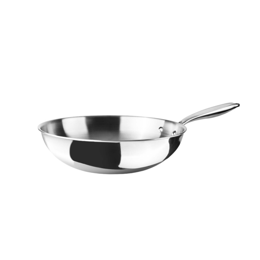 Wok inox triply natural 30 cm - Ibili