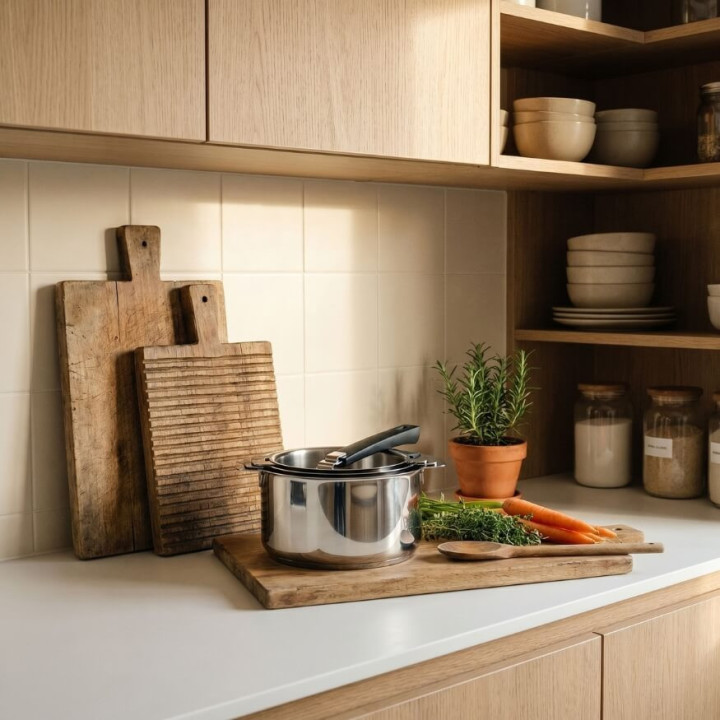 Série 3 casseroles inox Mutine 16-20 cm - Cristel