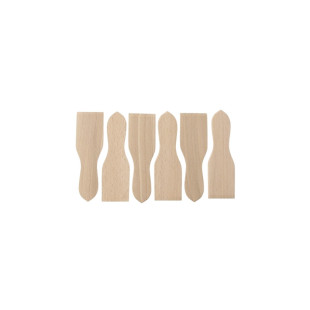 6 mini spatules à raclette hêtre PEFC - Alice Délice
